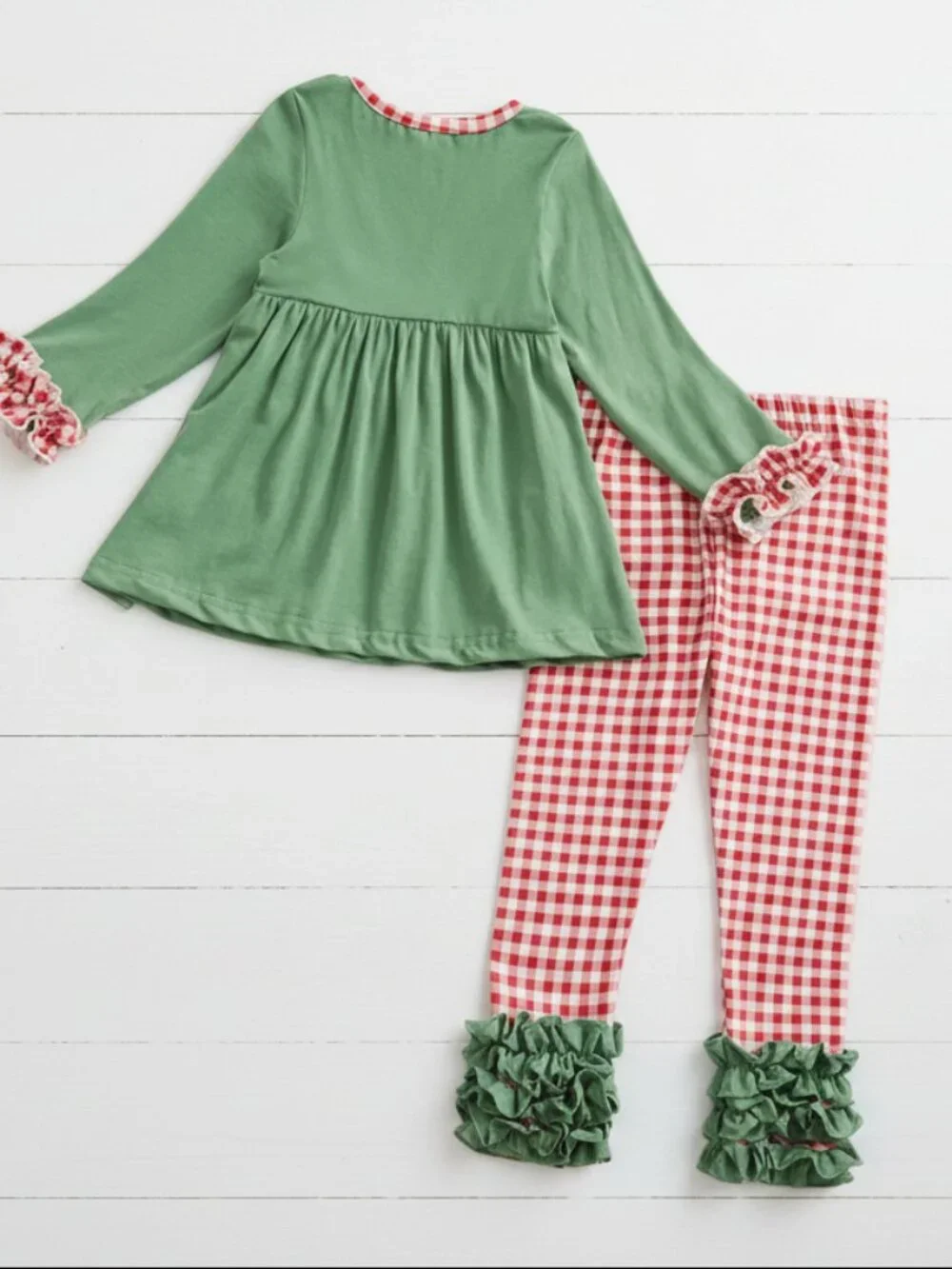 Cookies w/Santa Boutique Ruffle Outfit, Girls, holiday, Christmas, NWT
